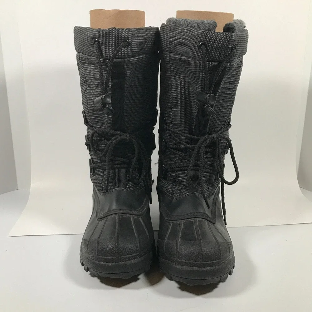 Maple Leaf Canada Black Insulated Winter Snow Boots Mens‎ US 7G UK 6.5 EU 40